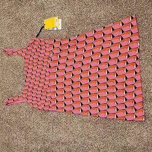 NWT DVF Target Diane von Furstenberg Shift MCM 90s Geo Mini Dress Pink